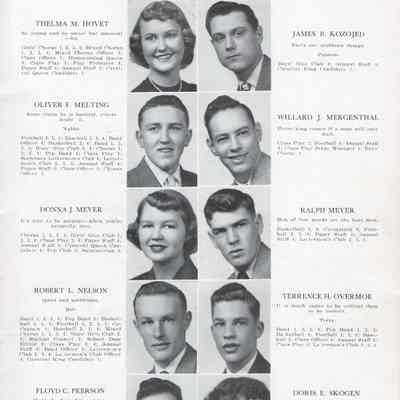 Hillsboro High School 1950 Yearbook: Class of 1950 Senior photographs, page 2