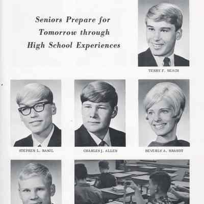 Hillsboro High School 1968 Yearbook: Class of 1968 Senior photographs on page 17