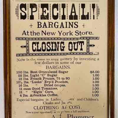 A. L. Plummer - New York Store Closing