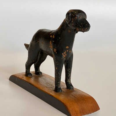 Hand-Carved Dog Figurine - McGee