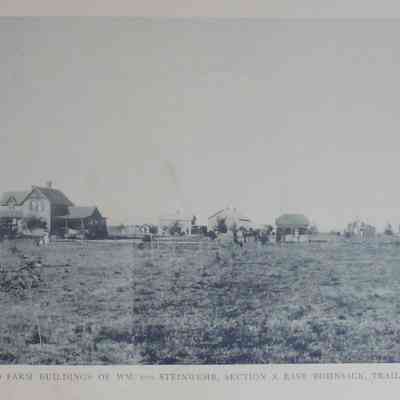 1892 Illustrated Historical Atlas Traill and Steele Counties, North Dakota: Page 25, photograph of farmstead of Wm von Steinwehr, Section 3, Bohnsack Township