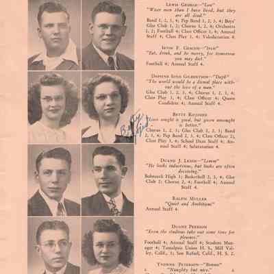 Hillsboro High School 1947 Yearbook: Class of 1947 Senior photographs, page 2