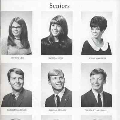 Hatton High School 1970 Yearbook: Class of 1970 Senior photographs, page 3