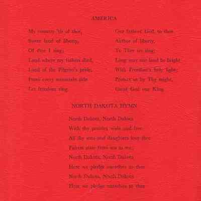 Traill County Rural Schools: 9 June 1961 Eighth Grade Graduation Program songs