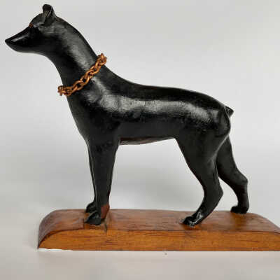 Hand-Carved Dog Figurine - McGee