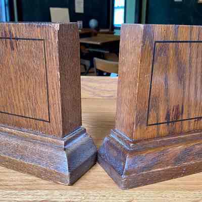Oak Bookends