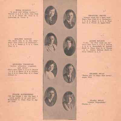 Hillsboro High School: Class of 1930 Senior photographs on page three