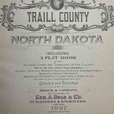 Traill County, North Dakota, Atlas, 1927