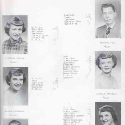 Hatton High School 1951 Yearbook: Class of 1951 Senior photographs, page 2