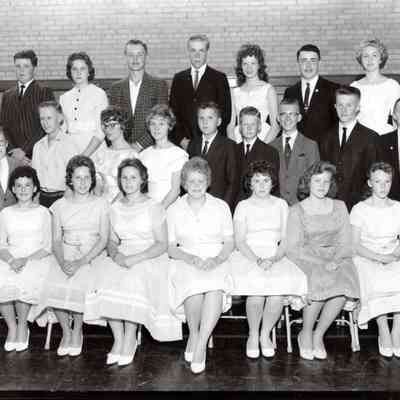 Traill County Rural Schools, Eighth Grade Graduates photo, 1961