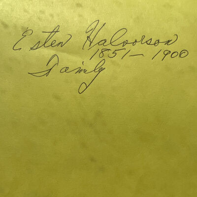 Halvorson family: Esten and Ingrid (Olson) Halvorson, 1877 homesteaders by Caledonia, Traill County, ND; Albert and Dagny (Bakke) Halvorson