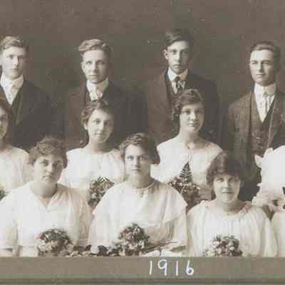 Hatton High School 2022 All School Reunion book: Class of 1916 graduating students