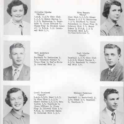 Hatton High School 1952 Yearbook: Class of 1952 Senior photographs, page 9