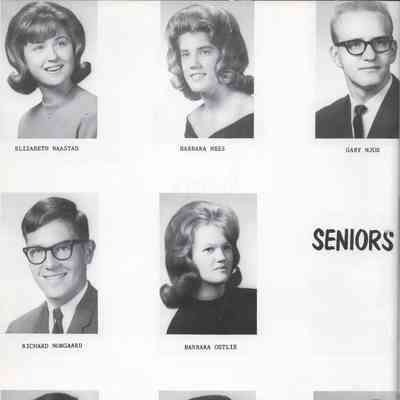 Hatton High School 1965 Yearbook: Class of 1965 Senior photographs on page 16