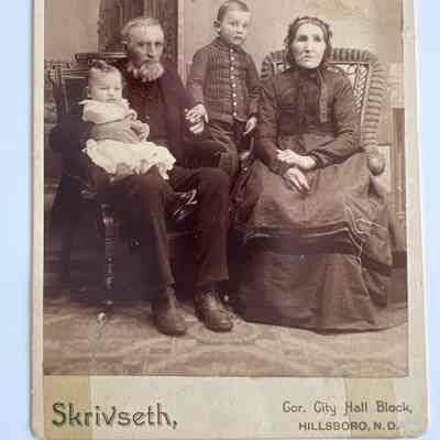 Bohnsack family: John & Maria (Heineke) Bohnsack, 1878 Pioneers of Traill County, and namesake of Bohnsack Township