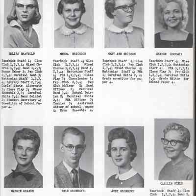Hatton High School 1958 Yearbook: Class of 1958 Senior photographs, page 2
