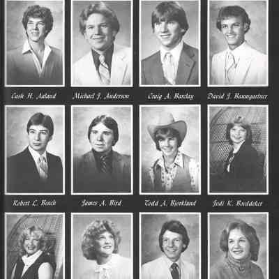 Hillsboro High School 1981 Yearbook: Class of 1981 Senior photographs on page 73