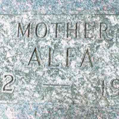 Hillstead Cemetery, SE Qtr. of Sect. 24 in Stavanger Township, Traill County, ND: Grave-marker for Alfa (Almen) Hovet, courtesy Tiny Hovet