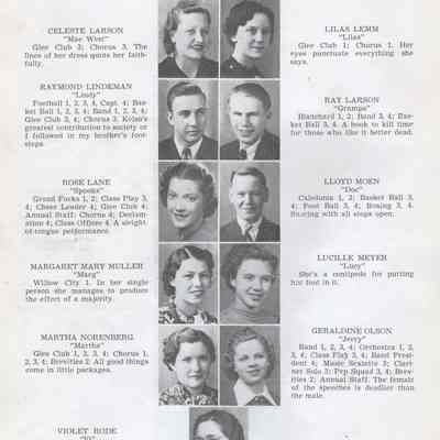 Hillsboro High School 1938 Yearbook: Class of 1938 Senior photographs on page ten
