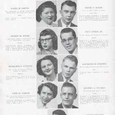 Hillsboro High School 1950 Yearbook: Class of 1950 Senior photographs, page 3