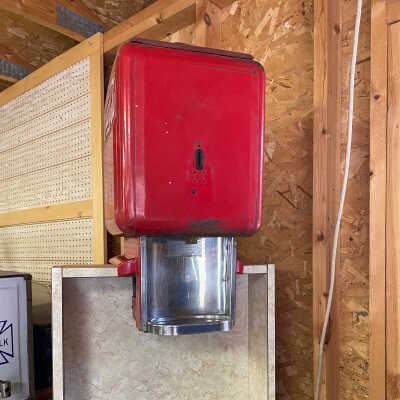 Red Coke Dispenser