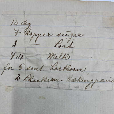Recipe found in book