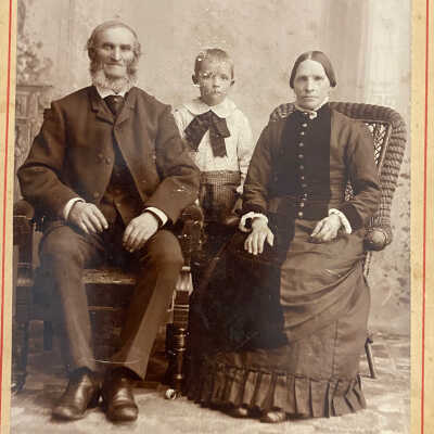 Rust Family, likely Henry & Tina (Fisher) Rust and son William