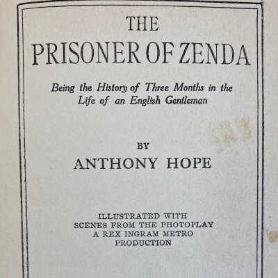 Title page: The Prisoner of Zenda - Lillie Plummer Library