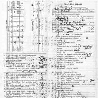Bloomfield School No. 1: Ellen Kaldor, Teacher's Report, 22 May 1950