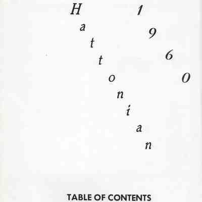 Hatton High School: 1960 Yearbook title page