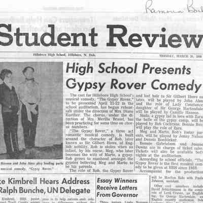 Hillsboro High School 1966 News: March 28 issue, first page, top half
