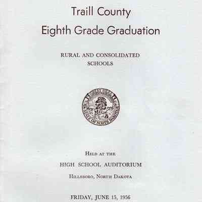Traill County Rural Schools, Eighth Grade Graduation, 1956