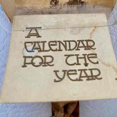 Miniature 1913 Calendar