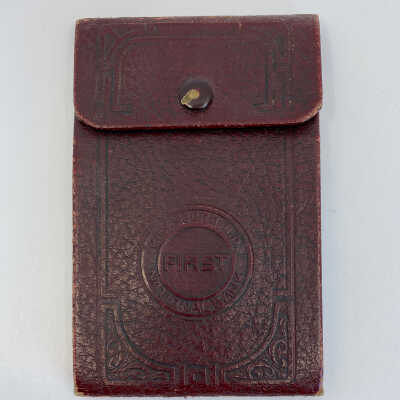 Checkbook cover: First National Bank of Hillsboro, ND