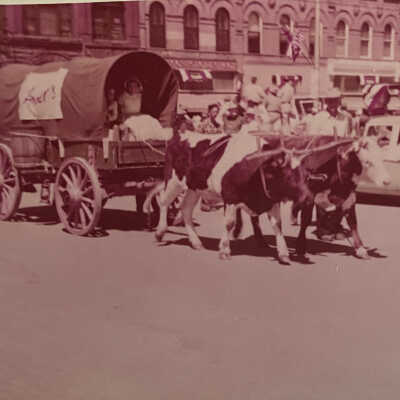 1955 Aker’s Men’s Store Parade Float