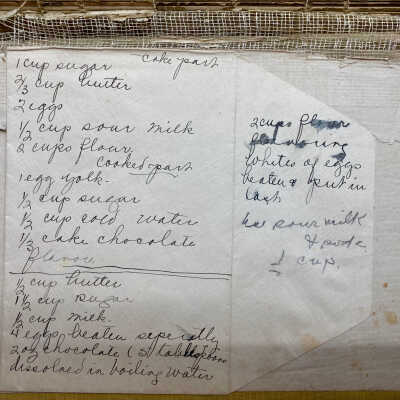 Recipe found in book