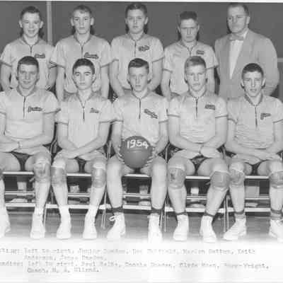 Caledonia High School, 1953-54 Boy's Basketball Team