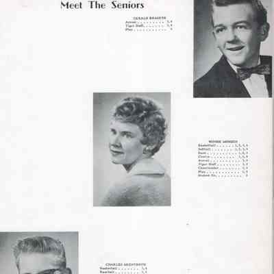 Caledonia High School 1958 Yearbook: Senior photos, page 9