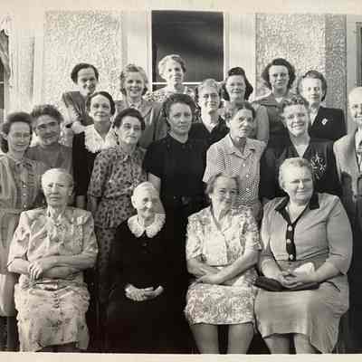 Norway Lutheran Church Ladies Aid members in a photo taken in about 1947-48.