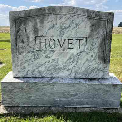 Hillstead Cemetery, Stavanger Township, Traill County, ND: Thor O. and Isabel (Nomland) Hovet's grave site monument