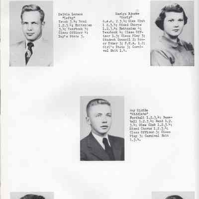 Hatton High School 1952 Yearbook: Class of 1952 Senior photographs, page 10