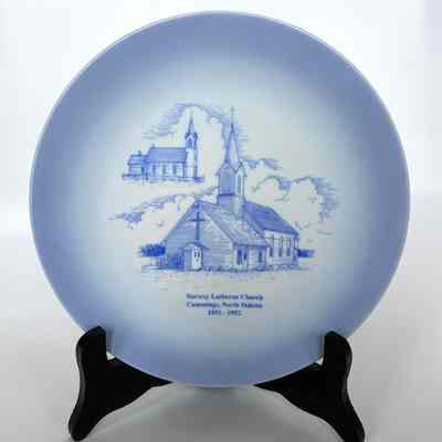Norway Lutheran Church 100th Anniversary Plate