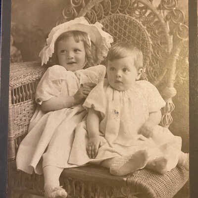 Eldonin & Harold Ingwaldson, taken at Fuller Studio, Hillsboro, ND