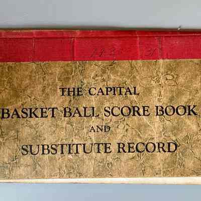 Basketball Score Book - 1930