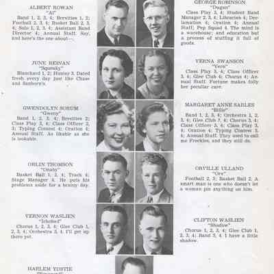 Hillsboro High School 1938 Yearbook: Class of 1938 Senior photographs on page eleven