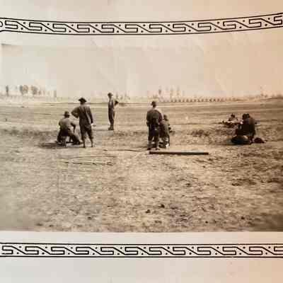 Rifle Range used for training National Guard soldiers at Camp Claiborne, LA. Photo dated 1941.