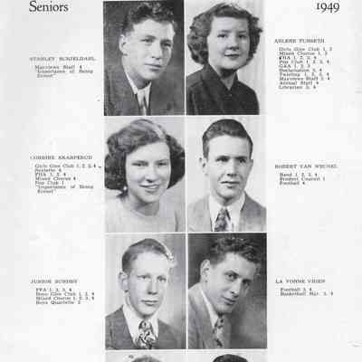Mayville High School 1949 Yearbook: Senior photographs, page 16