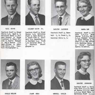 Hatton High School 1958 Yearbook: Class of 1958 Senior photographs, page 3
