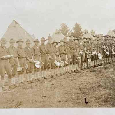 Traill County, ND, National Guard Company L at Camp McCoy, Sparta, WI - 1915