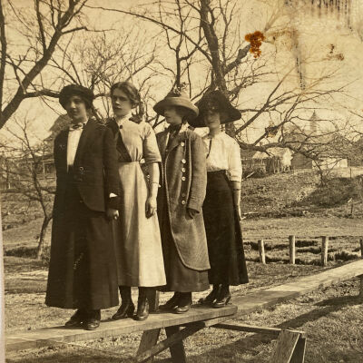 Ladies on a Footbridge 1913